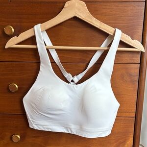 Women's White Sports Bra